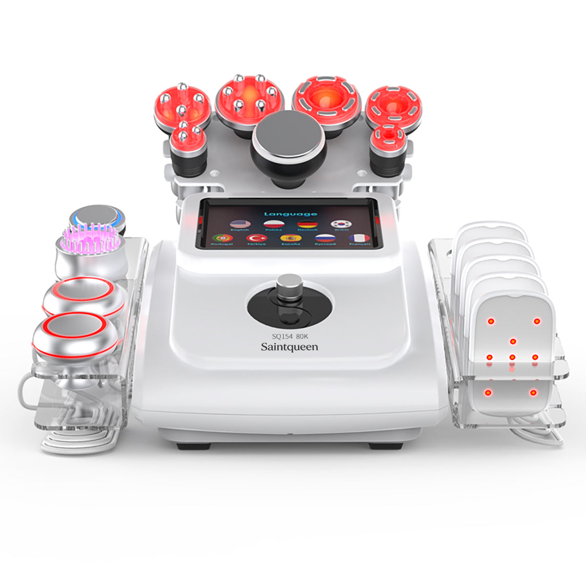 SQ154A Max: dispositivo 11 in 1 con cavitazione 80K, radiofrequenza, massaggio a vuoto, laser, EMS, testina fredda
