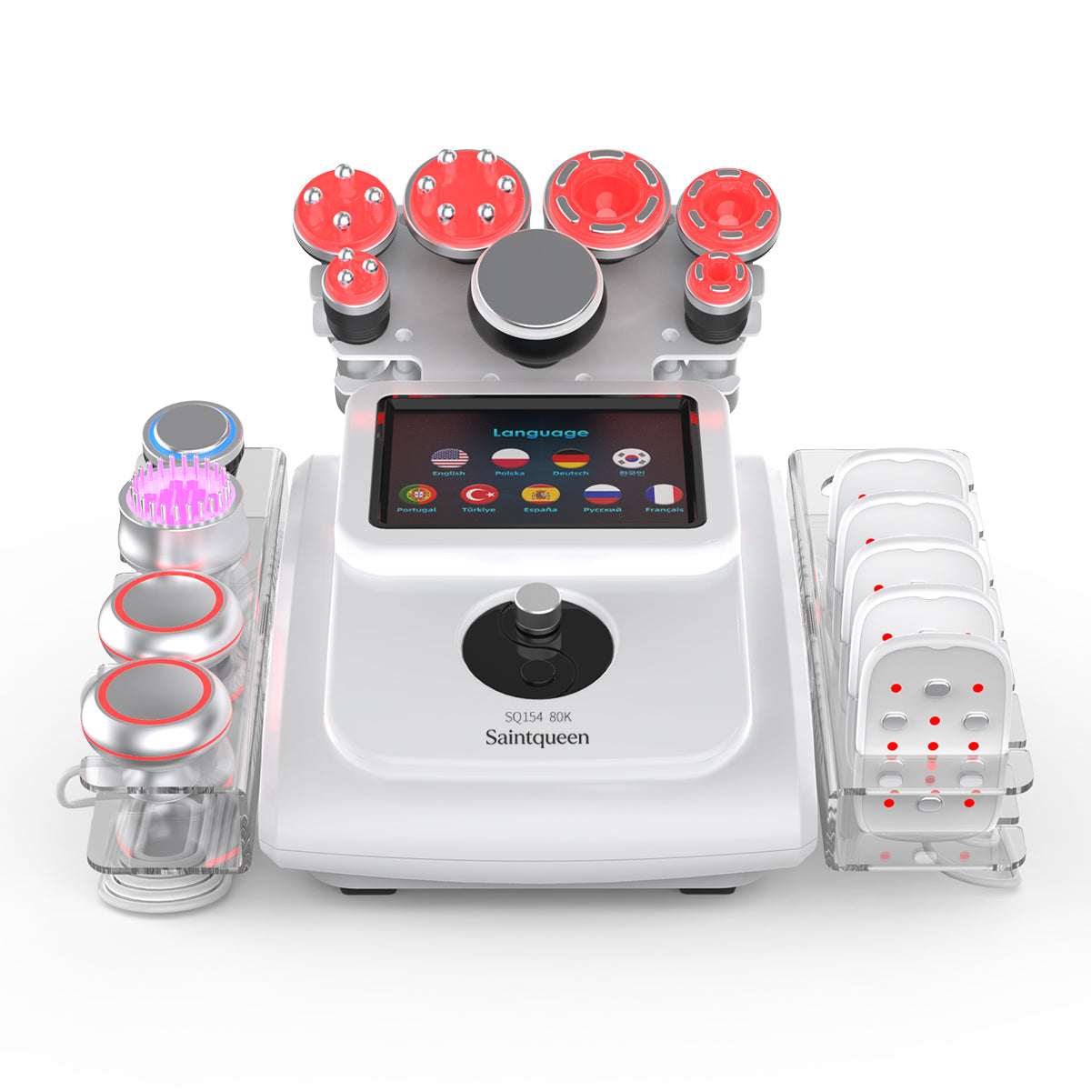 SQ154B Max: dispositivo 11 in 1 con cavitazione 80K, radiofrequenza, massaggio a vuoto, laser, EMS, testina fredda