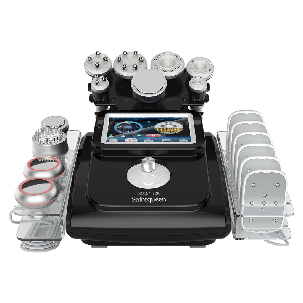 SQ154C Max: dispositivo 11 in 1 con cavitazione 80K, radiofrequenza, massaggio a vuoto, laser