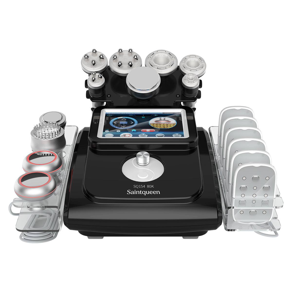 SQ154D Max: dispositivo 11 in 1 con cavitazione 80K, radiofrequenza, massaggio a vuoto, laser, EMS, microcorrente