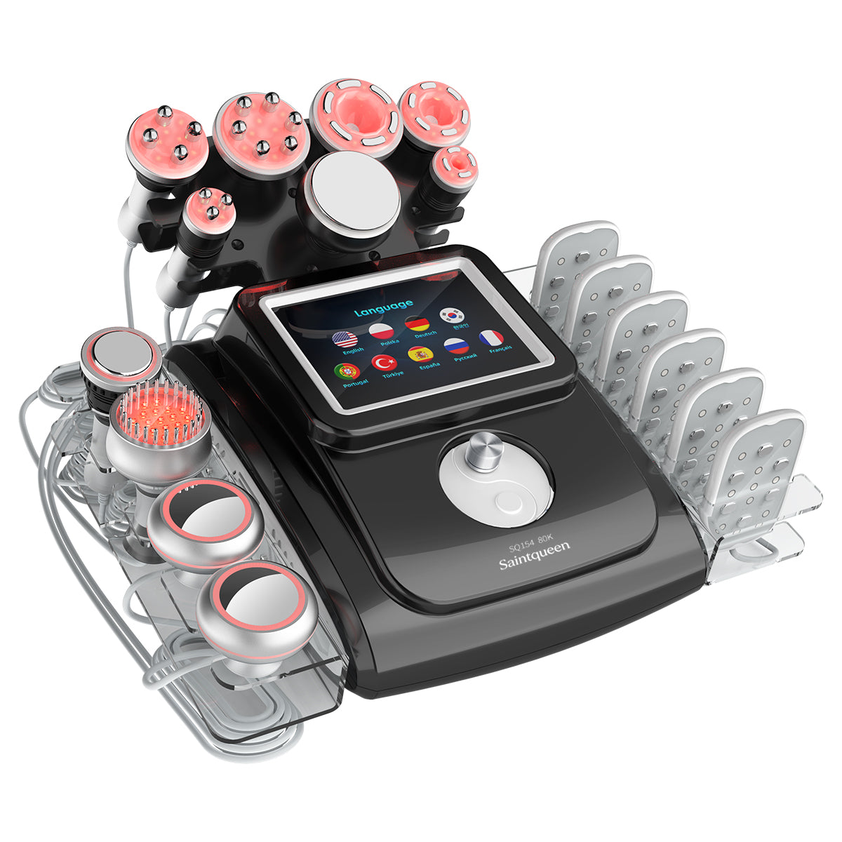 SQ154D Max: dispositivo 11 in 1 con cavitazione 80K, radiofrequenza, massaggio a vuoto, laser, EMS, microcorrente