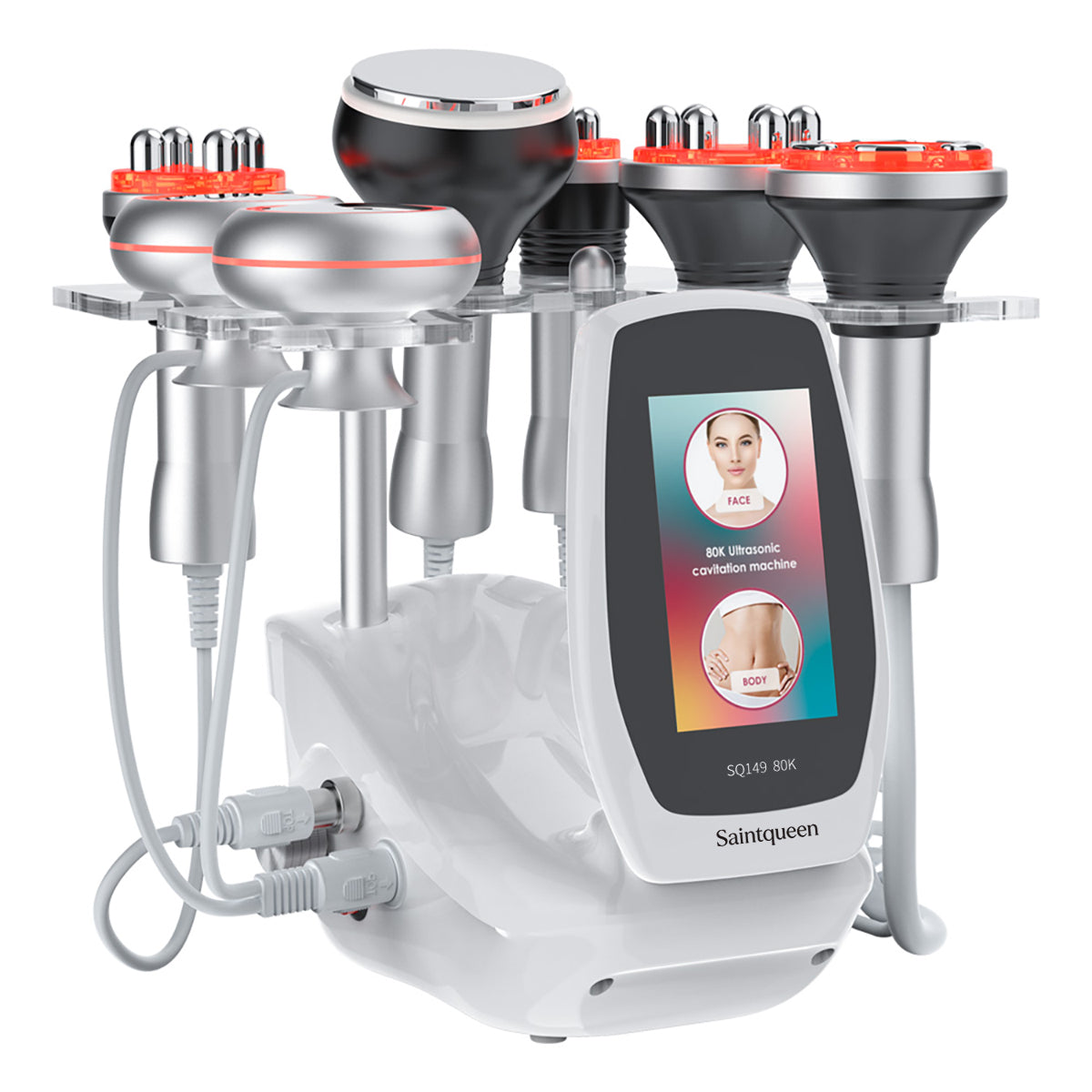 SQ149 Pro: dispositivo 6 in 1 con cavitazione 80K, radiofrequenza, massaggio a vuoto, EMS