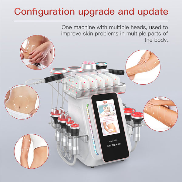 SQ166 Ultra: dispositivo 13 in 1 con cavitazione 80K, radiofrequenza, laser