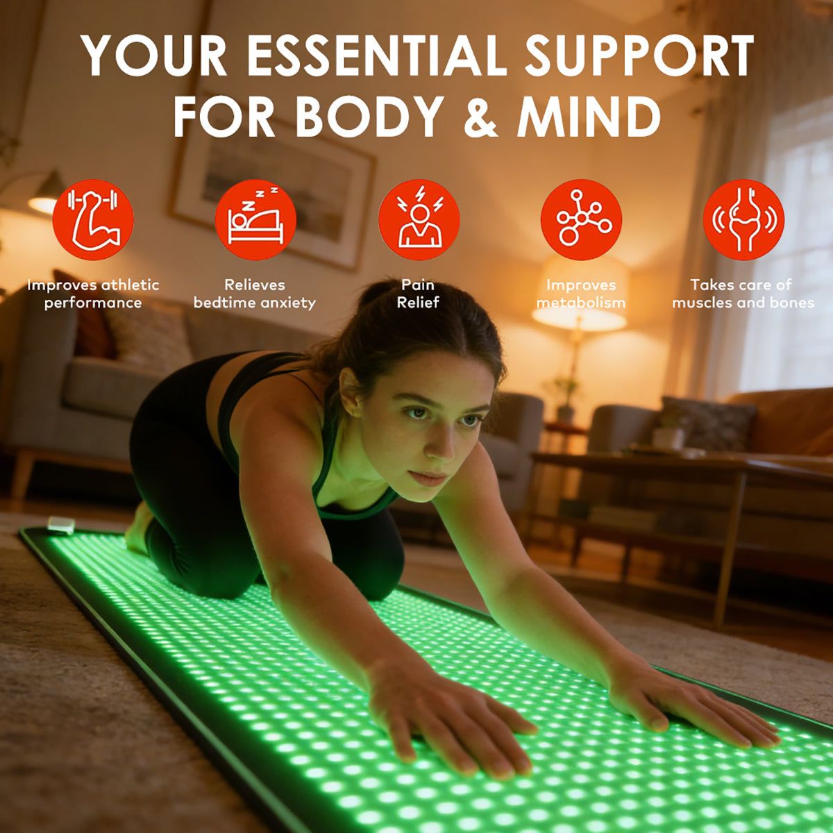 SQ190: tappetino LED per il corpo con 1344 LED