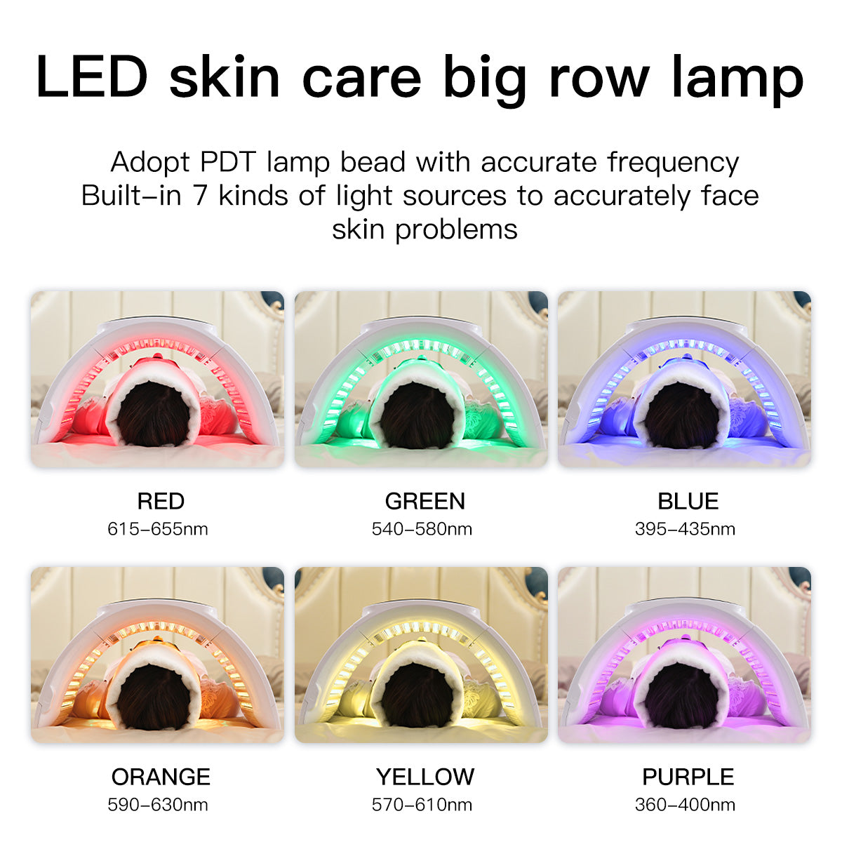 SQ2: dispositivo LED per viso e corpo con 264 LED e 7 colori
