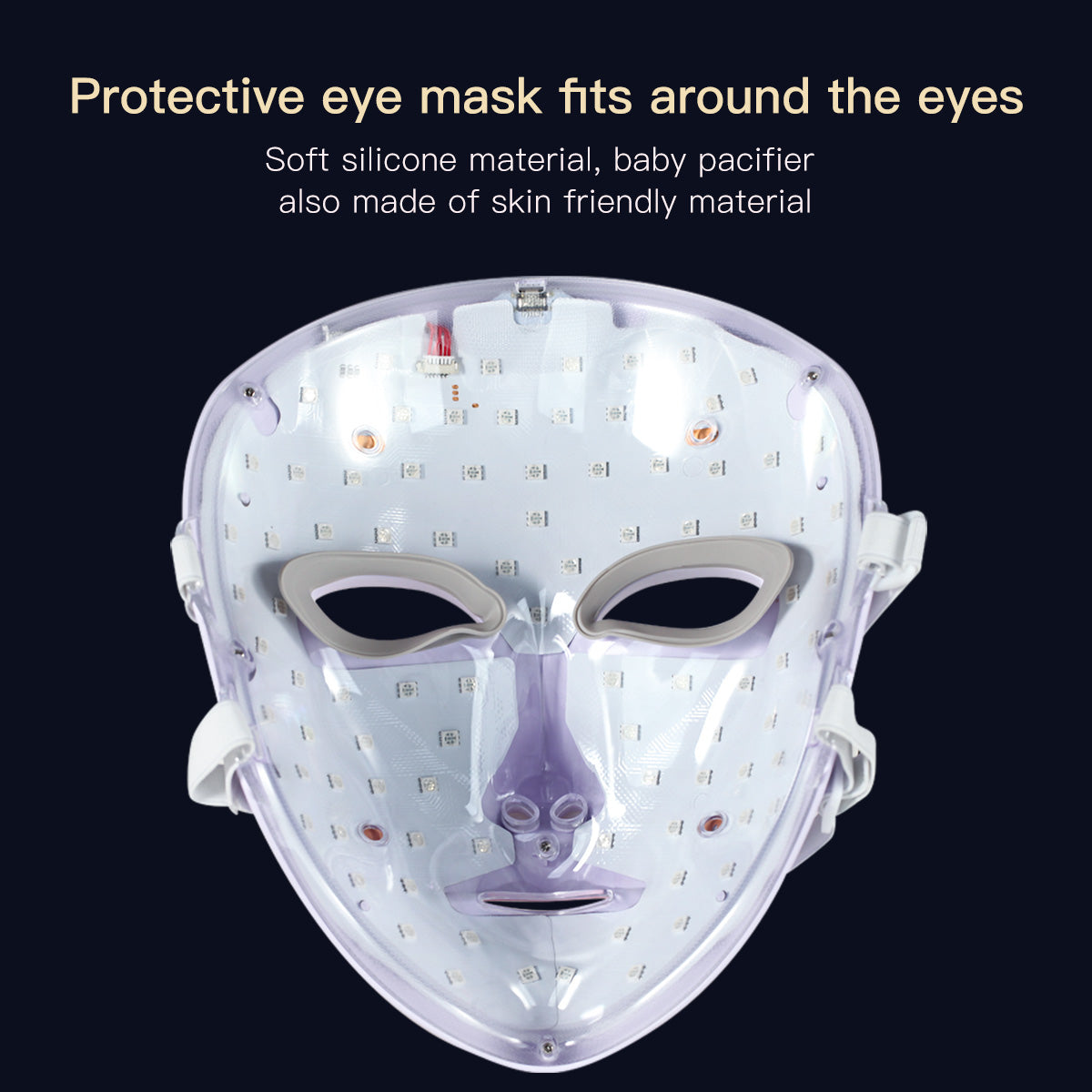 SQ50: maschera viso LED e 7 colori Immagine secondaria del prodotto
