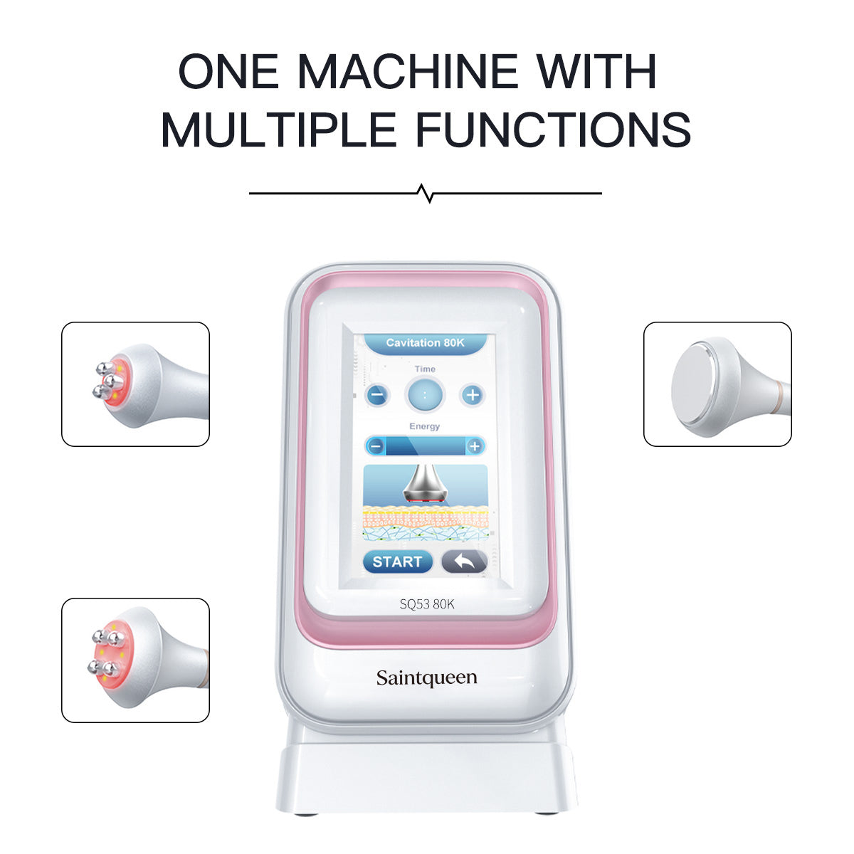 SQ53 Basic: dispositivo 3 in 1 con cavitazione 80K, radiofrequenza