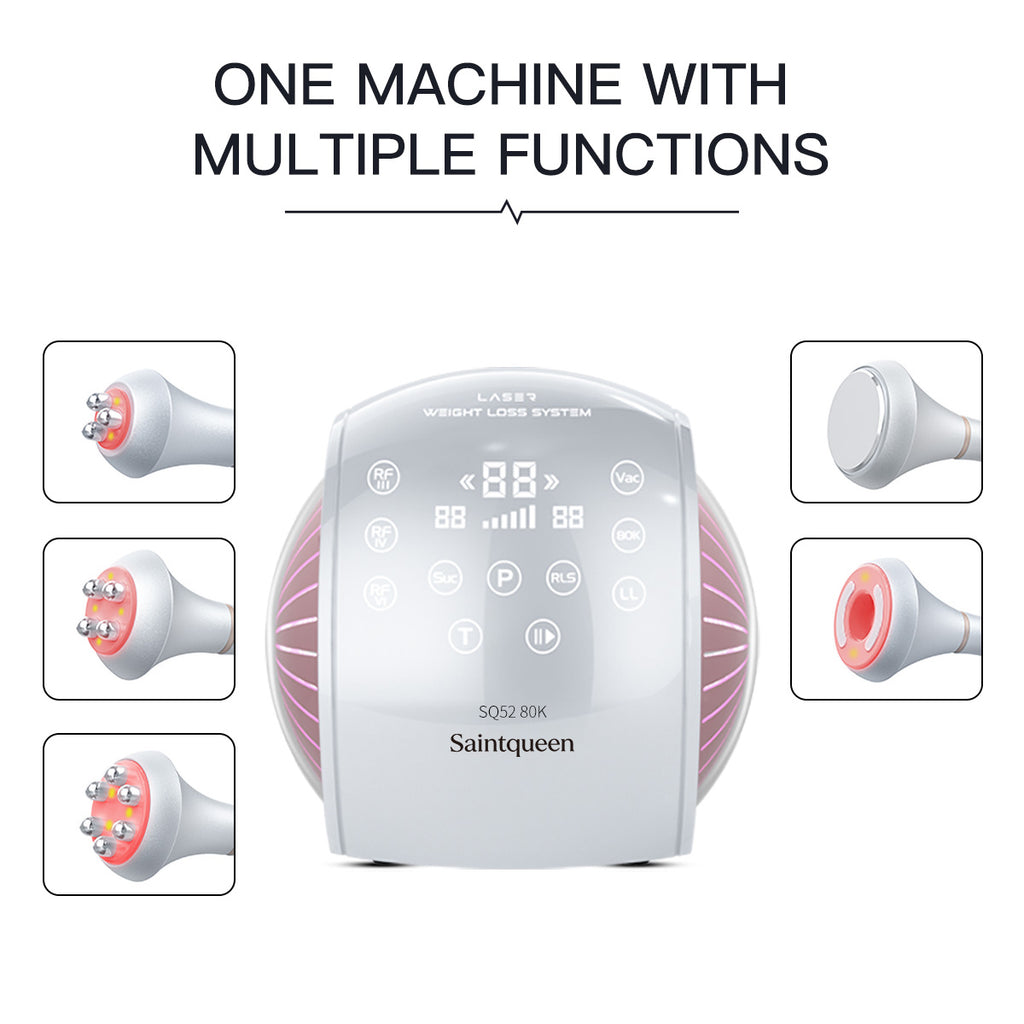 SQ52 Pro: dispositivo 5 in 1 con cavitazione 80K, radiofrequenza, massaggio a vuoto