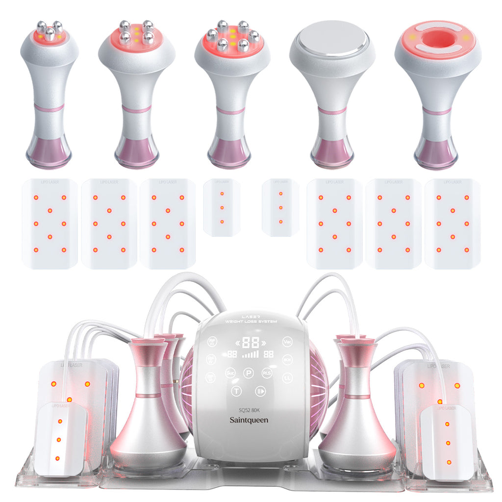 SQ52 Pro: dispositivo 6 in 1 con cavitazione 80K, radiofrequenza, massaggio a vuoto, laser