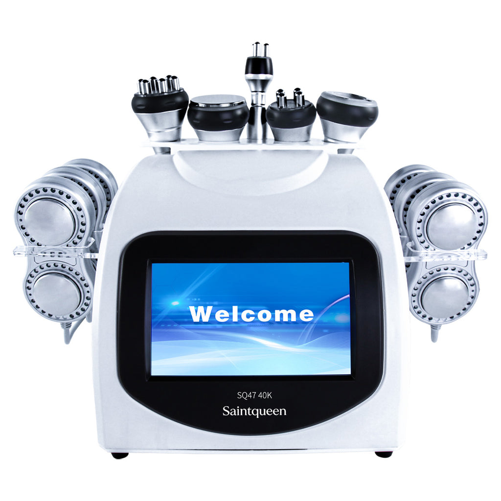 SQ47B Pro: dispositivo 6 in 1 con cavitazione 40K, radiofrequenza, massaggio a vuoto, laser, EMS