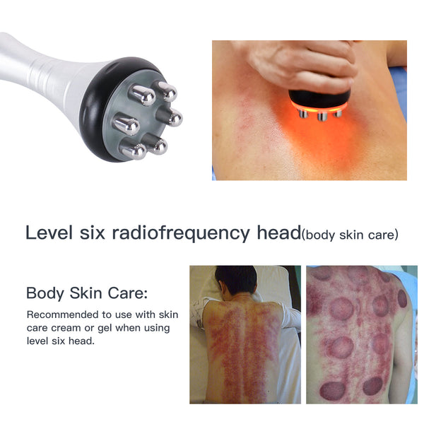 SQ47B Pro: dispositivo 6 in 1 con cavitazione 40K, radiofrequenza, massaggio a vuoto, laser, EMS