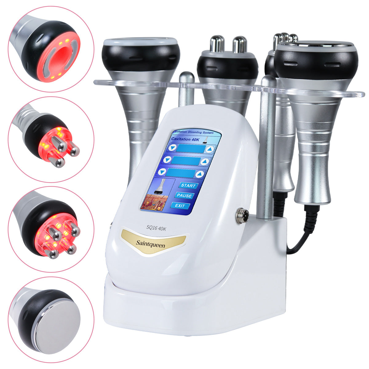 SQ16B Basic: dispositivo 4 in 1 con cavitazione 40K, radiofrequenza, massaggio a vuoto