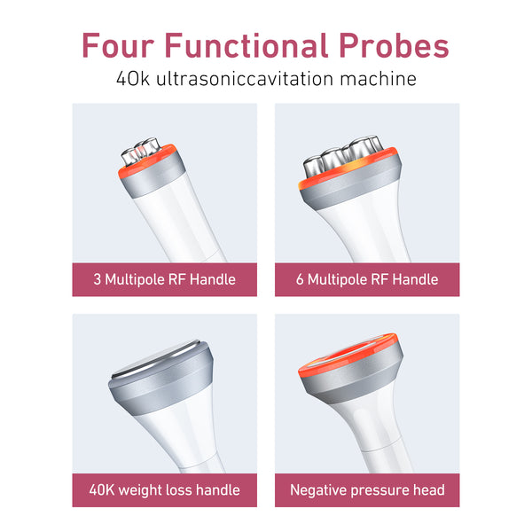 SQ169 Basic: dispositivo 4 in 1 con cavitazione 40K, radiofrequenza, massaggio a vuoto
