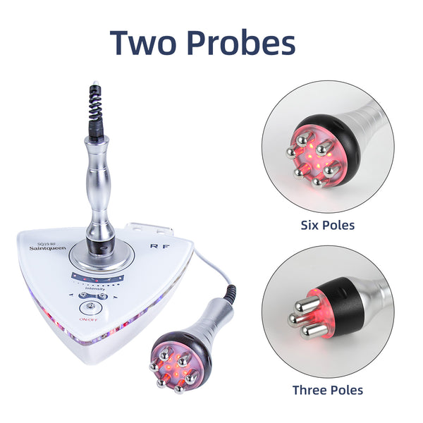 SQ19 Apparecchio RF per viso e corpo con 2 sonde e luce rossa