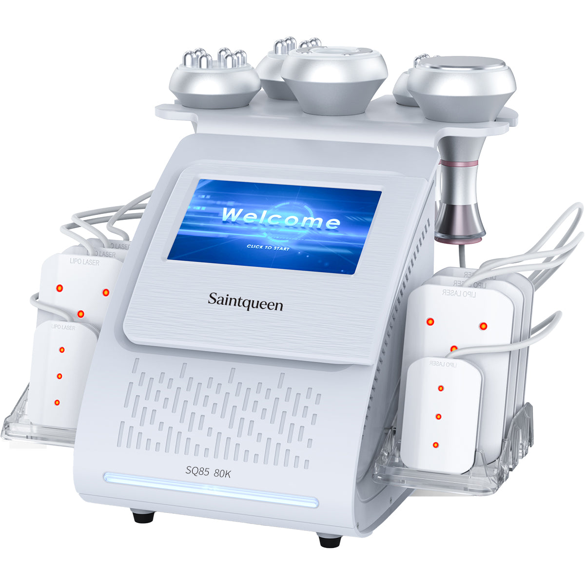 SQ85C Pro: dispositivo 6 in 1 con cavitazione 80K, radiofrequenza, massaggio a vuoto, laser