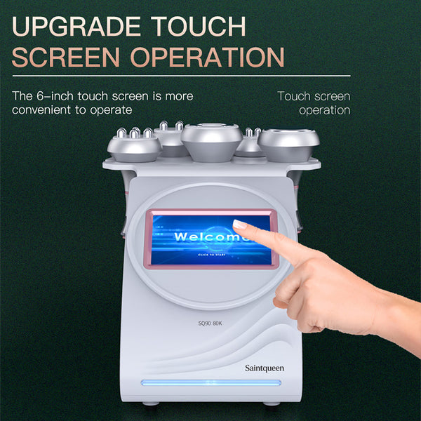 SQ90A Pro: dispositivo 5 in 1 con cavitazione 80K, radiofrequenza, massaggio a vuoto