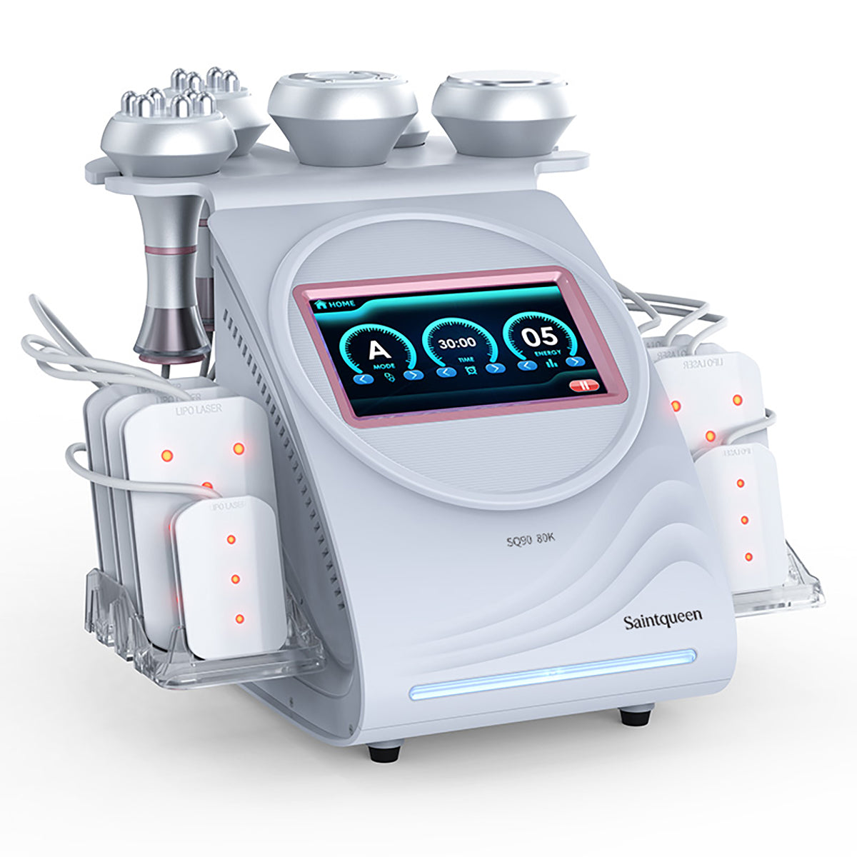 SQ90C Pro: dispositivo 6 in 1 con cavitazione 80K, radiofrequenza, massaggio a vuoto, laser