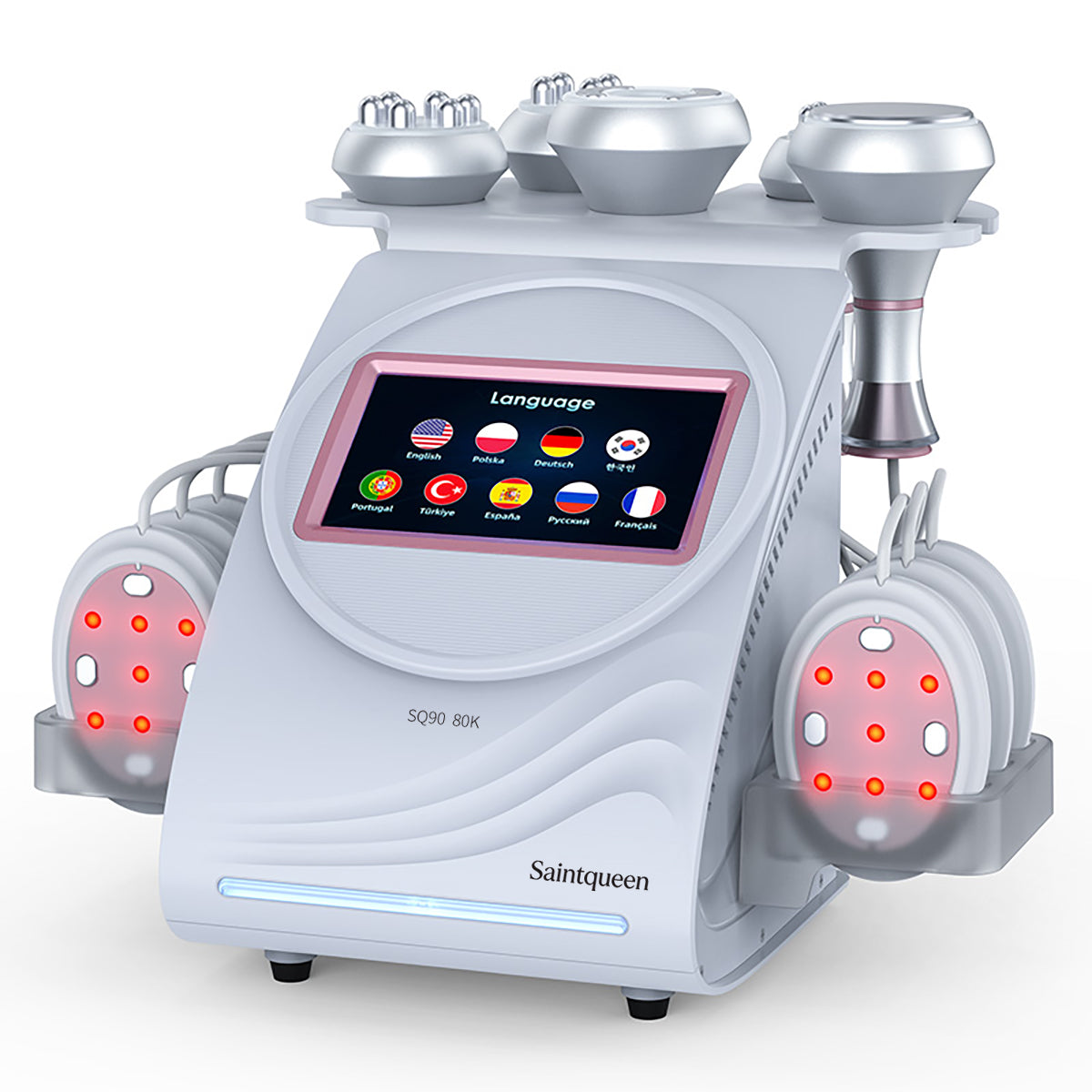 SQ90B Pro: dispositivo 6 in 1 con cavitazione 80K, radiofrequenza, massaggio a vuoto, laser, EMS Immagine principale del prodotto