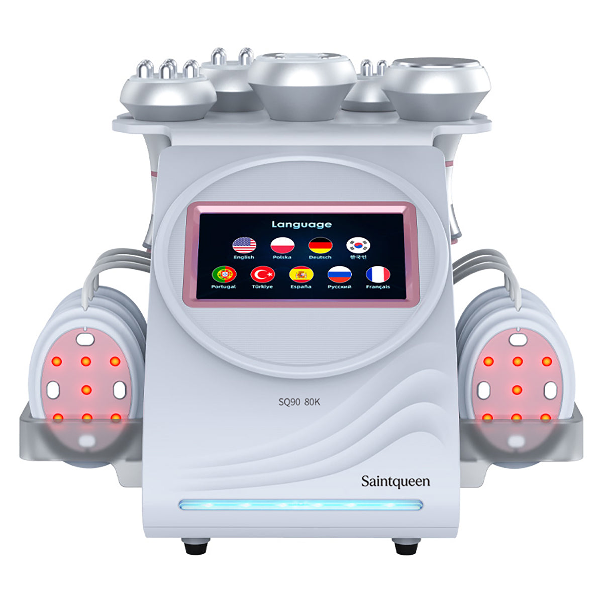 SQ90B Pro: dispositivo 6 in 1 con cavitazione 80K, radiofrequenza, massaggio a vuoto, laser, EMS