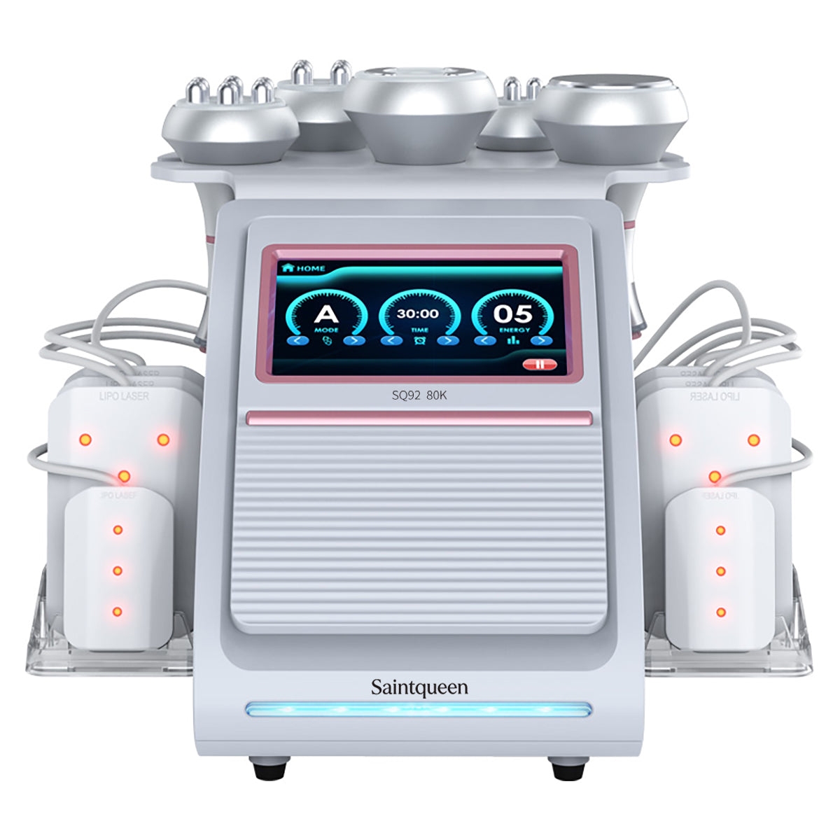 SQ92C Pro: dispositivo 6 in 1 con cavitazione 80K, radiofrequenza, massaggio a vuoto, laser
