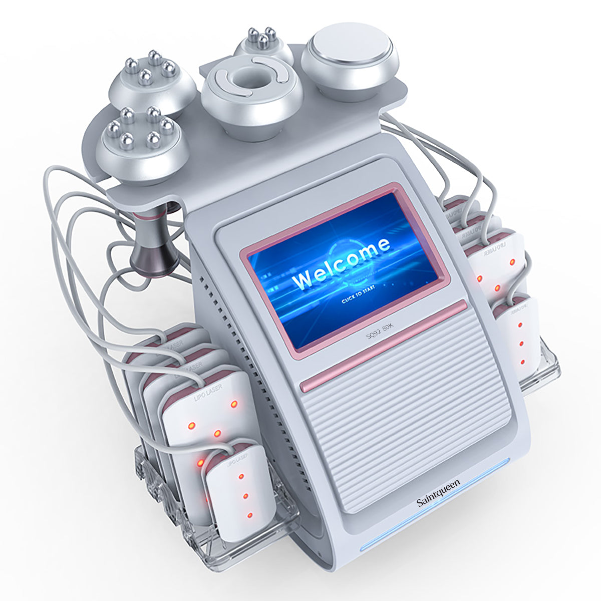 SQ92C Pro: dispositivo 6 in 1 con cavitazione 80K, radiofrequenza, massaggio a vuoto, laser