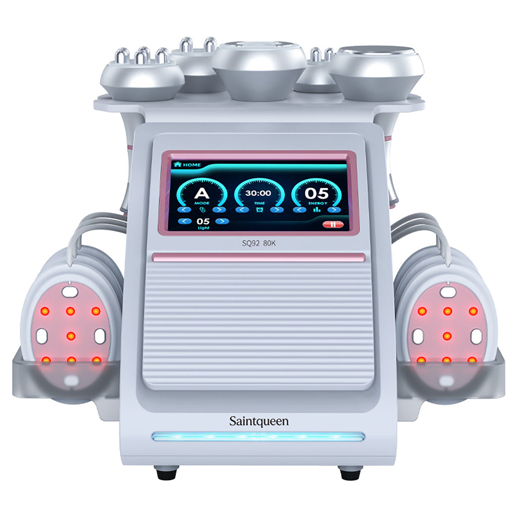 SQ92B Pro: dispositivo 6 in 1 con cavitazione 80K, radiofrequenza, massaggio a vuoto, laser, EMS