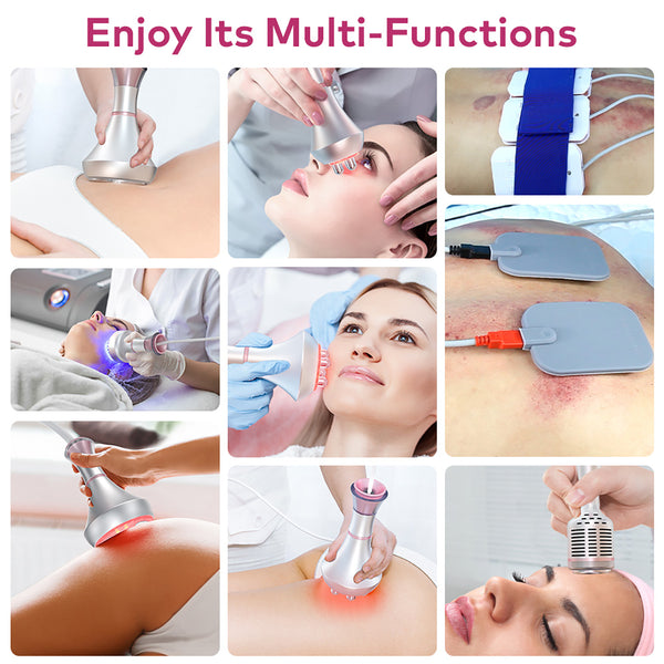 SQ92D Plus: dispositivo 9 in 1 con cavitazione 80K, radiofrequenza, laser, microcorrente, testina fredda