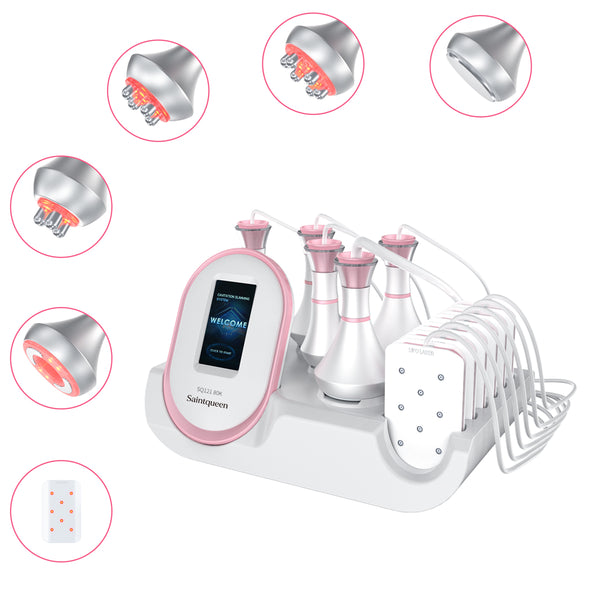 SQ121A Pro: dispositivo 6 in 1 con cavitazione 80K, radiofrequenza, massaggio a vuoto, laser