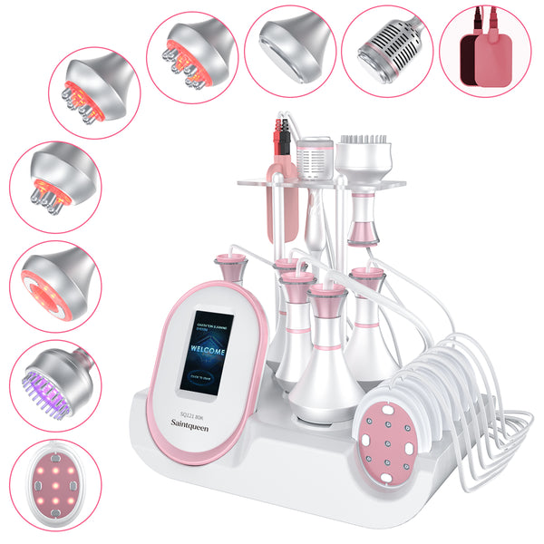 SQ121D Plus: dispositivo 9 in 1 con cavitazione 80K, radiofrequenza, massaggio a vuoto, microcorrente
