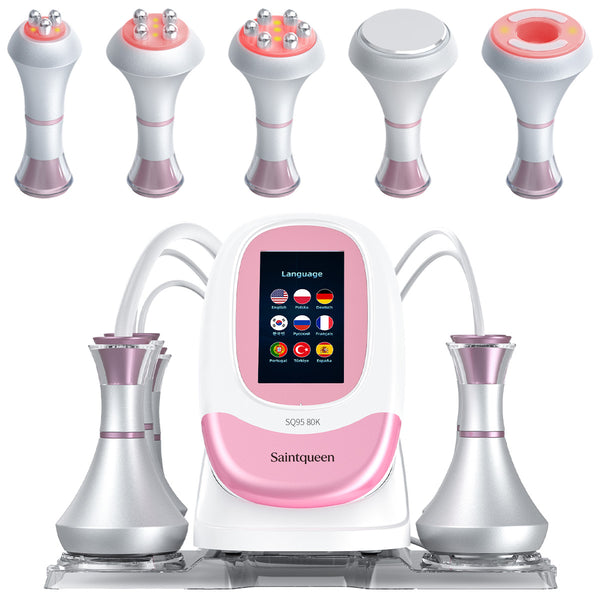 SQ95A Pro: dispositivo 5 in 1 con cavitazione 80K, radiofrequenza, massaggio a vuoto