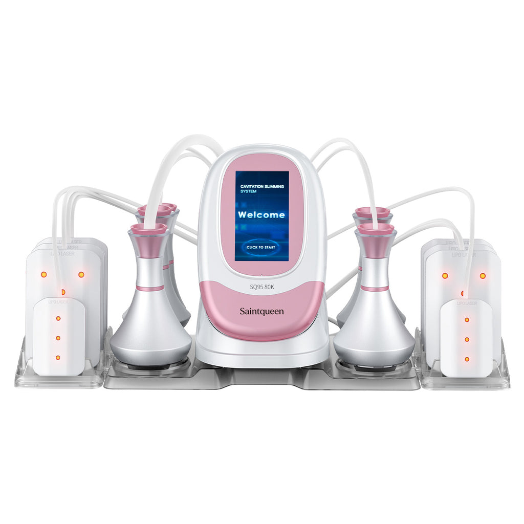 SQ95C Pro: dispositivo 6 in 1 con cavitazione 80K, radiofrequenza, massaggio a vuoto, laser