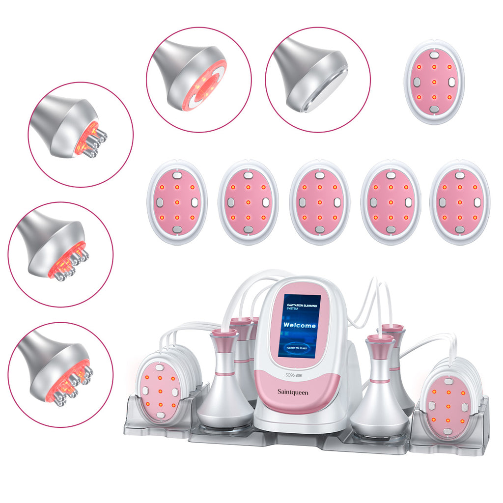SQ95B Pro: dispositivo 6 in 1 con cavitazione 80K, radiofrequenza, massaggio a vuoto, EMS