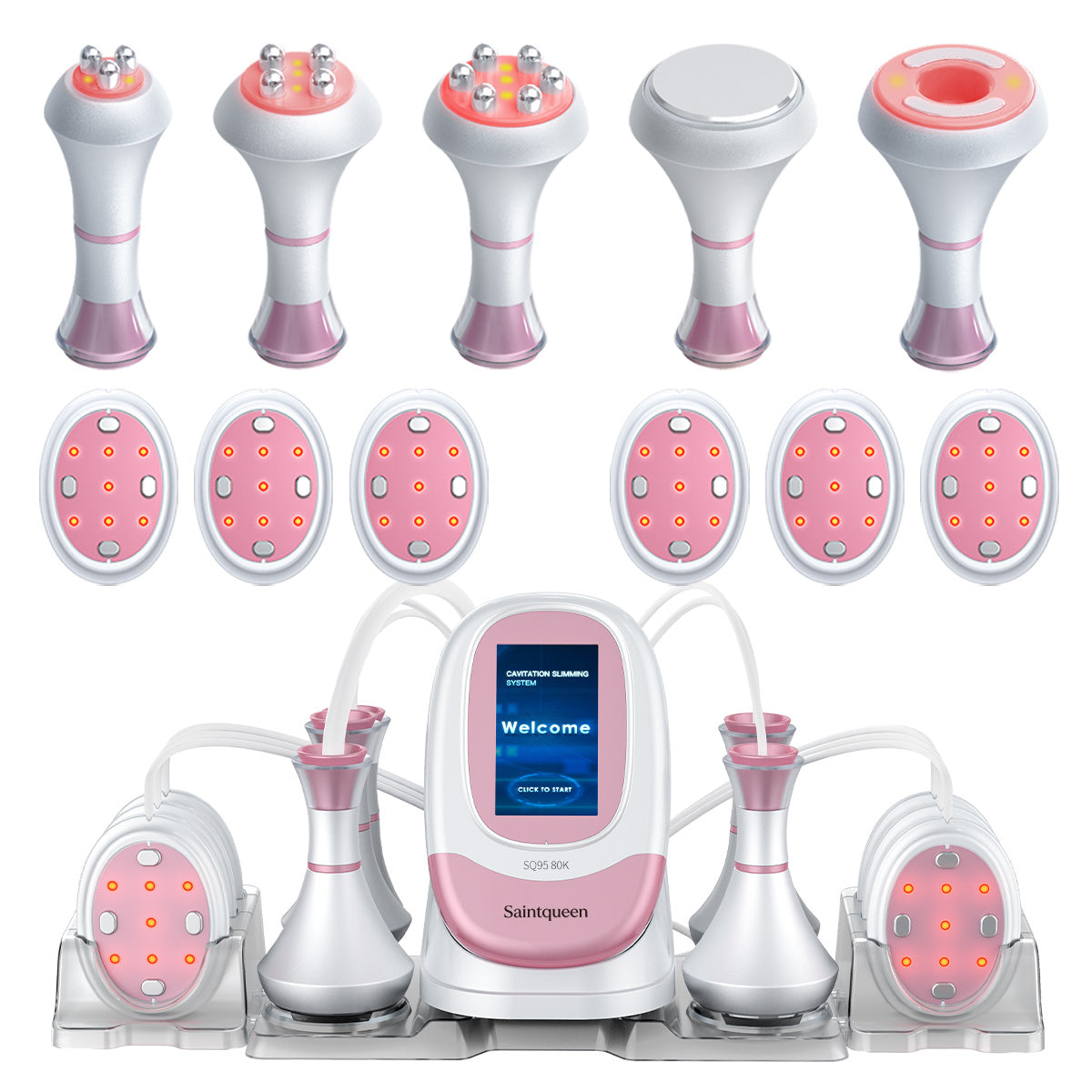 SQ95B Pro: dispositivo 6 in 1 con cavitazione 80K, radiofrequenza, massaggio a vuoto, EMS