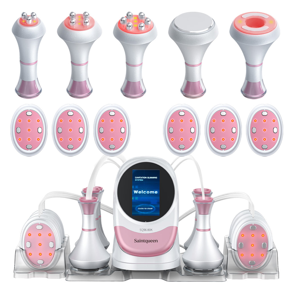 SQ96 Pro Apparecchio 6 in 1 con cavitazione 80K e piastre laser ovali