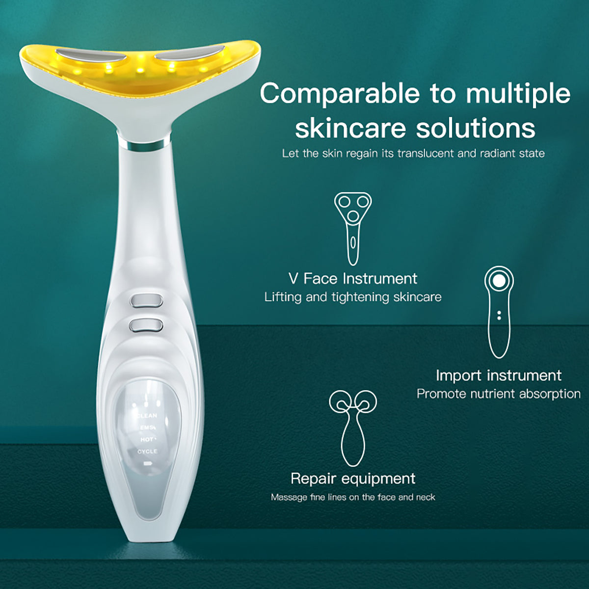 SQ106 Apparecchio EMS per collo e viso con LED